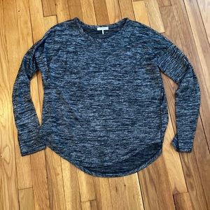 Rag and bone long sleeved HUDSON TEE. Black and grey.